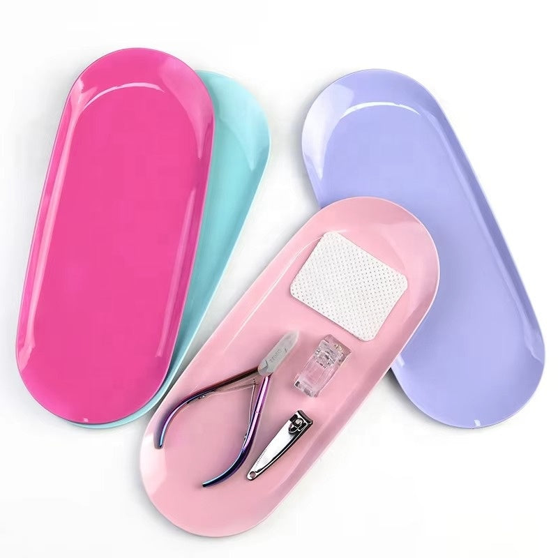Pastellfarbene Edelstahl-Ablageschalen in Pink, Türkis, Rosa und Lila